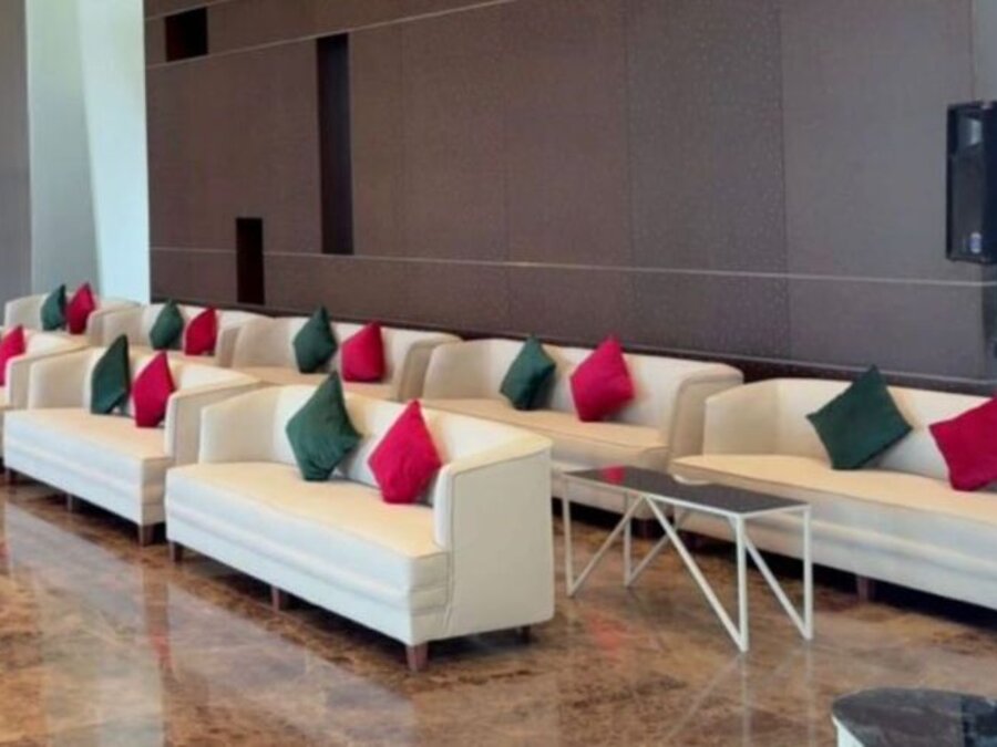 VIP sofa seating with cushions